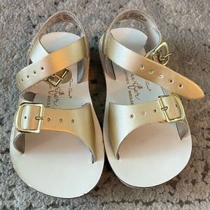 Salt Water Sandals by Hoy Shoes - Gold